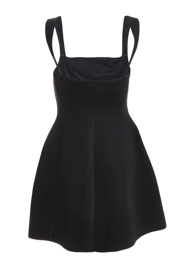 Quiz Black Bow Detail Mini Dress