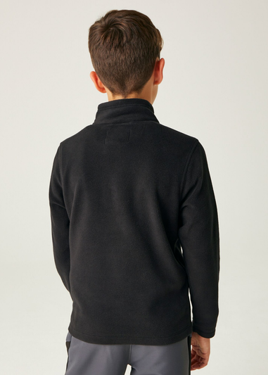 Regatta Black Kids' Hot Shot II Half Zip Fleece