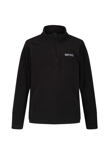 Regatta Black Kids' Hot Shot II Half Zip Fleece