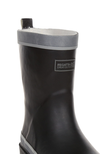 Regatta Black Kids' Foxfire Reflective Wellies