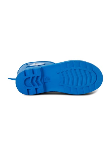 Regatta Bubbles the Shark Blue Kids' Mudplay Junior II Waterproof Wellies