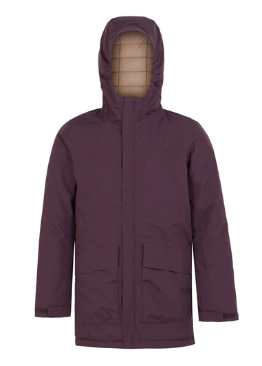 Regatta Deep Plum Warm Taupe Kids' Farbank Waterproof Jacket