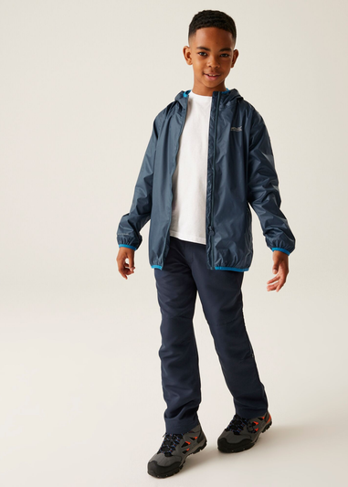 Regatta Moonlight Denim Kids' Lever II Waterproof Packaway Jacket