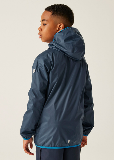 Regatta Moonlight Denim Kids' Lever II Waterproof Packaway Jacket