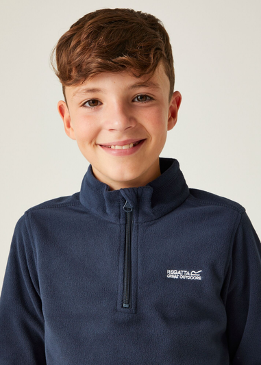 Regatta Navy Kids' Hot Shot II Half Zip Fleece