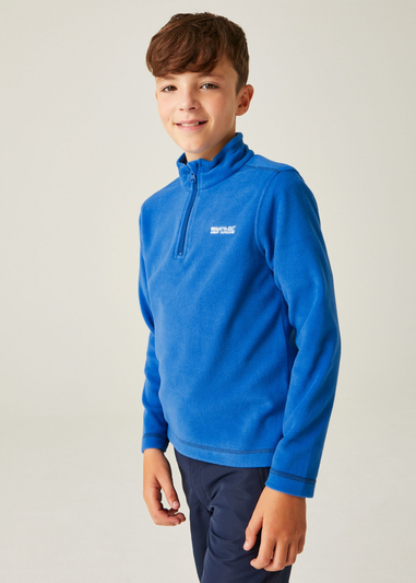 Regatta Oxford Blue Navy  Kids' Hot Shot II Half Zip Fleece