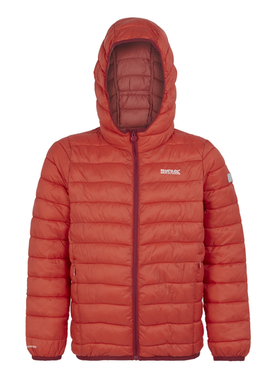 Regatta Red Sky Mineral Red Kids' Hooded Marizion Padded Jacket