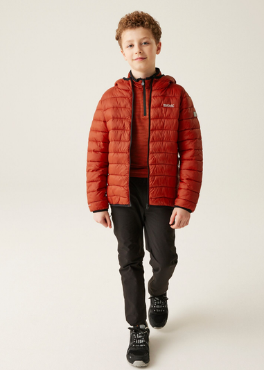 Regatta Red Ochre Fox Kids' Hooded Marizion Padded Jacket