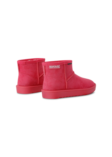 Regatta Pink Potion Kids' Risely Waterproof Fur Lined Boots