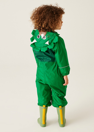 Regatta Stompy the Dinosaur Jelly Bean Kids' Mudplay III Waterproof Puddle Suit