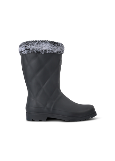 Regatta Black Luxley Mid Fur Lined Wellies