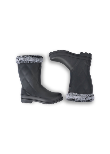 Regatta Black Luxley Mid Fur Lined Wellies