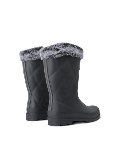 Regatta Black Luxley Mid Fur Lined Wellies