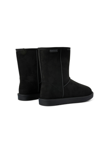 Regatta Black Risely Waterproof Fur Lined Boots