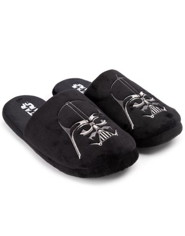 Star Wars Mens Black Darth Vader Mule Slippers