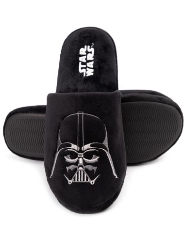 Star Wars Mens Black Darth Vader Mule Slippers