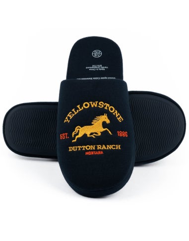 Yellowstone Blue Dutton Ranch Montana Mule Slippers