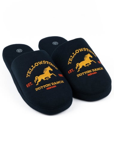 Yellowstone Blue Dutton Ranch Montana Mule Slippers