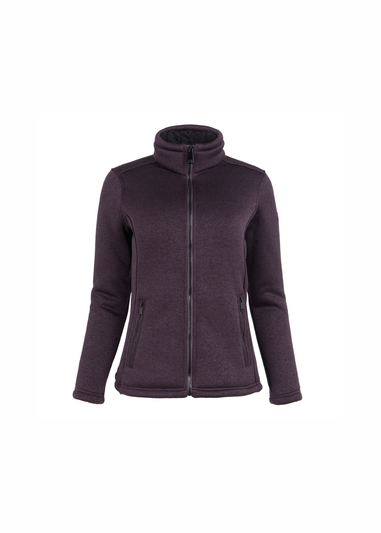 Regatta Deep Plum Black Razia II Full Zip Bonded Fleece