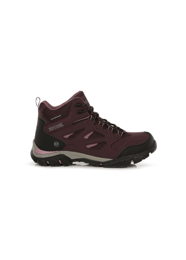 Regatta Dark Burgundy Black Holcombe Waterproof Mid Walking Boots