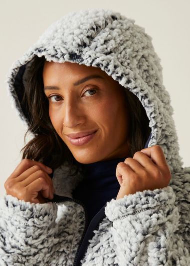 Regatta Navy Zelpha Fluffy Hooded Fleece