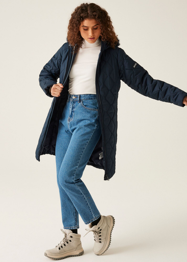 Regatta Navy Fritha III Insulated Parka Jacket