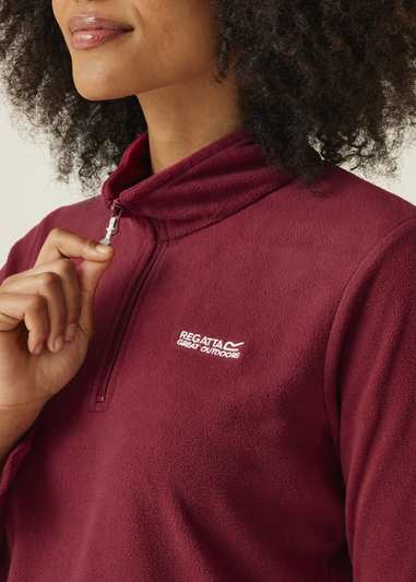 Regatta Rumba Red Sweethart Lightweight Half-Zip Fleece