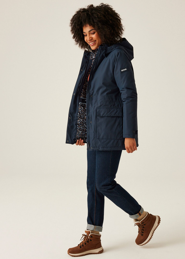 Regatta Navy Spot Print Mireya Waterproof Insulated Jacket