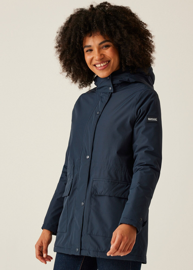 Regatta Navy Spot Print Mireya Waterproof Insulated Jacket