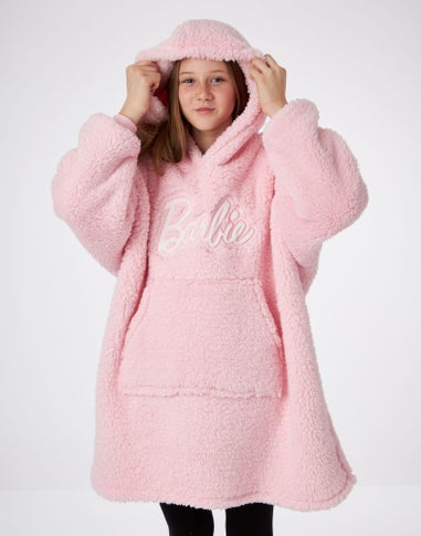 Barbie Girls Pink Logo Blanket Hoodie (6 - 13 Years)