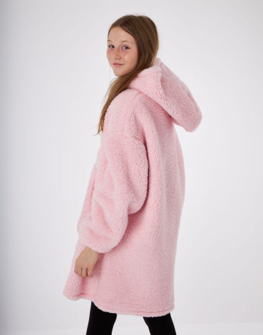 Barbie Girls Pink Logo Blanket Hoodie (6 - 13 Years)