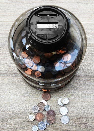 InGenious Clear Super Size Coin Counting Jar