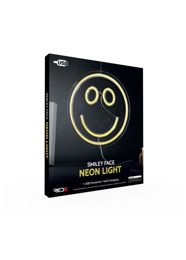 RED5 Clear Smiley Face Neon Effect Light