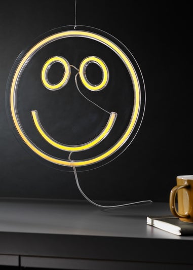 RED5 Clear Smiley Face Neon Effect Light