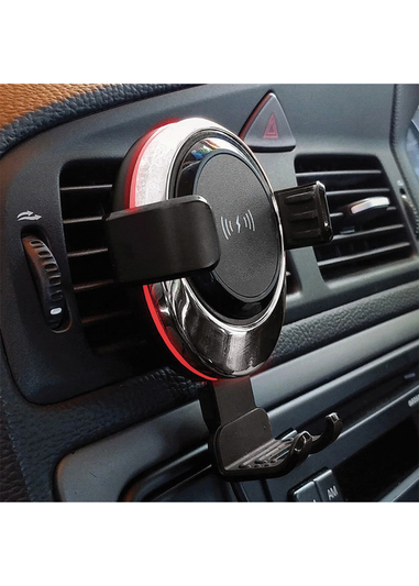 RED5 Black 5W Car Phone Holder Wireless Charger