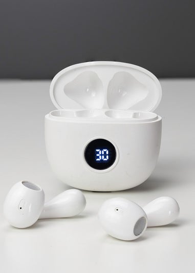 RED5 White TWS Earphones with Charging Case