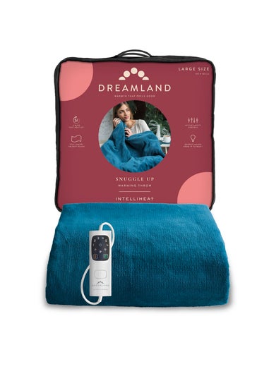 Dreamland IntelliHeat Teal Throw