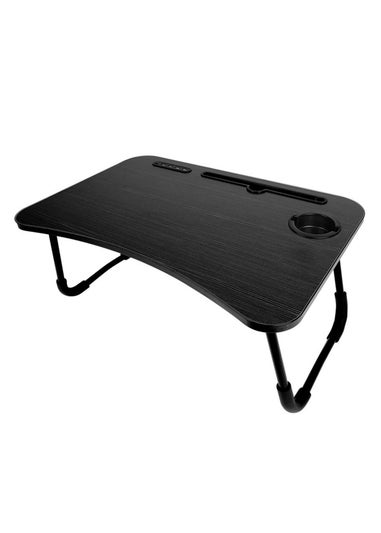 InGenious Black Folding Lap Tray with USB Ports