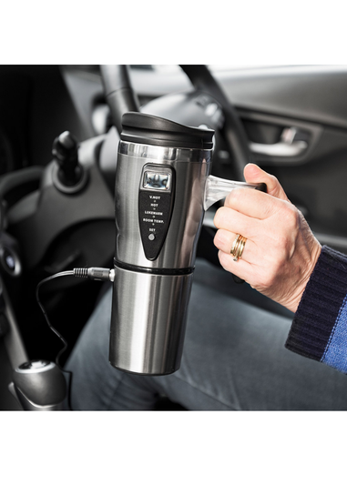 Ingenious Silver Heated Travel Mug