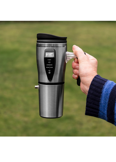 Ingenious Silver Heated Travel Mug