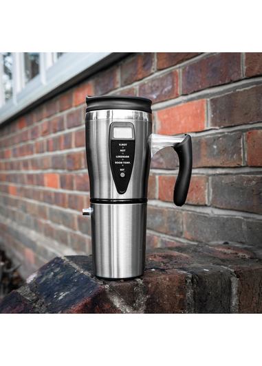 Ingenious Silver Heated Travel Mug