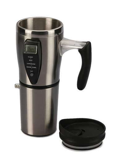 Ingenious Silver Heated Travel Mug