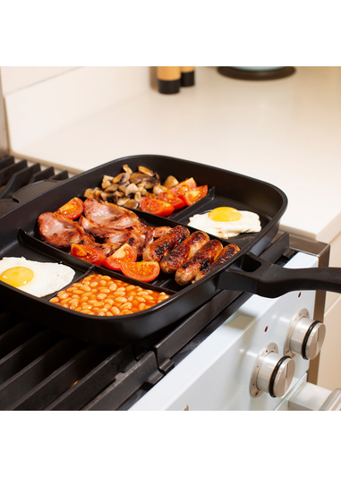 Ingenious Black Lazy Man Frying Pan