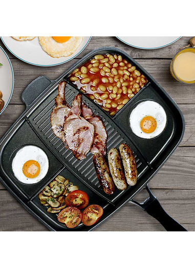 Ingenious Black Lazy Man Frying Pan