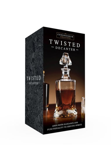 Connoisseur Creations Clear Twisted Decanter