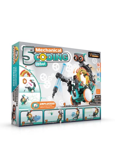 Construct & Create Multi 5 in 1 Mechanical Coding Robot