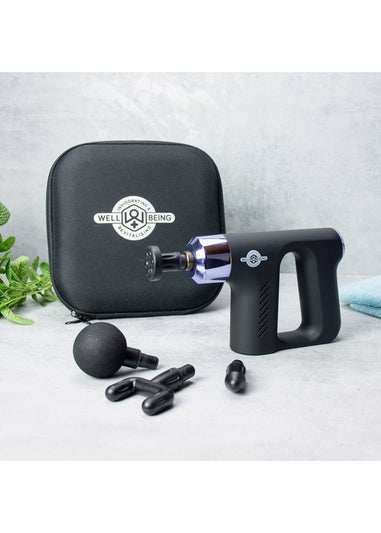 Wellbeing Black  Mini Massage Gun with Carry Case