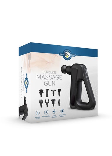 Wellbeing Black Cordless Massage Gun