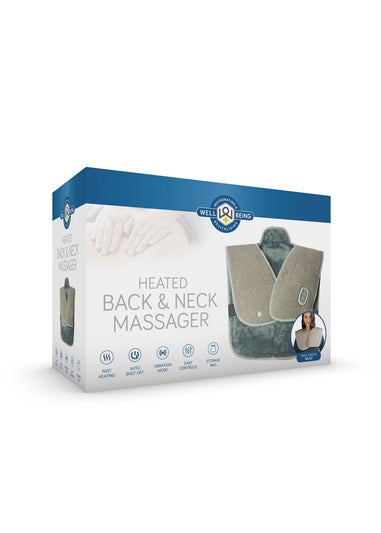 Wellbeing Grey Heated Back and Neck Massager