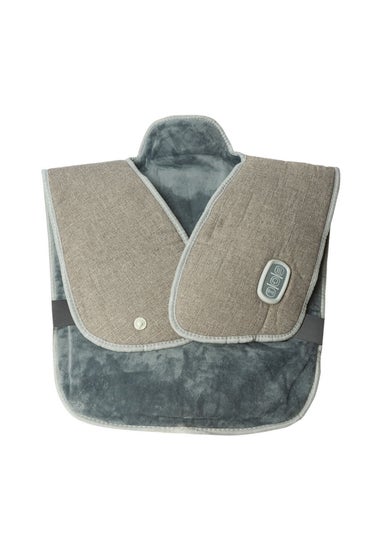 Wellbeing Grey Heated Back and Neck Massager